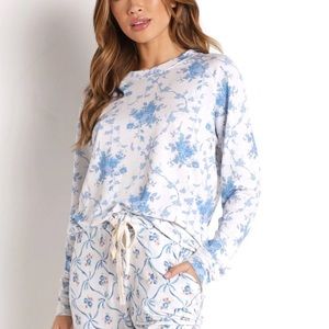 LoveShackFancy x Stripe and Stare Sweatshirt SZ S